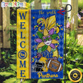 NCAA Pittsburgh Panthers Football Flag Mardi Gras Welcome Garden Flag