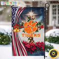 NCAA Clemson Tigers Garden Flags Jesus Christ Christmas Ncaa Garden Flags