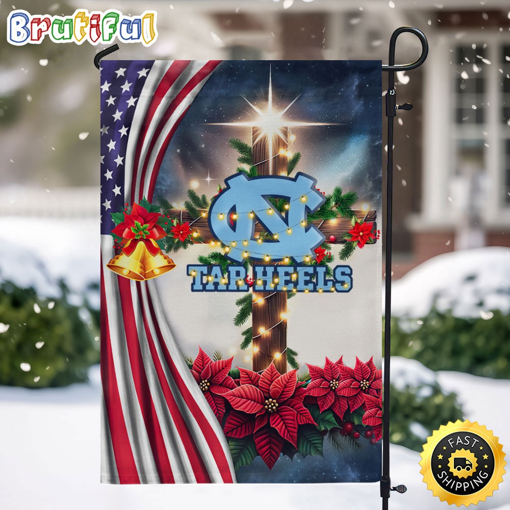 NCAA North Carolina Tar Heels Garden Flags Jesus Christ Christmas Ncaa Garden Flags