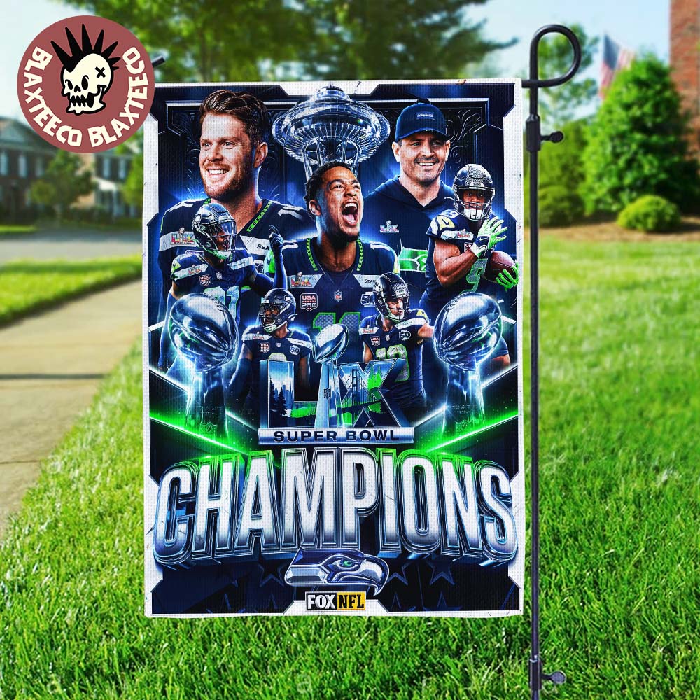 NFL Super Bowl LX Champions 2026 Seattle Seahawks Garden House Flag