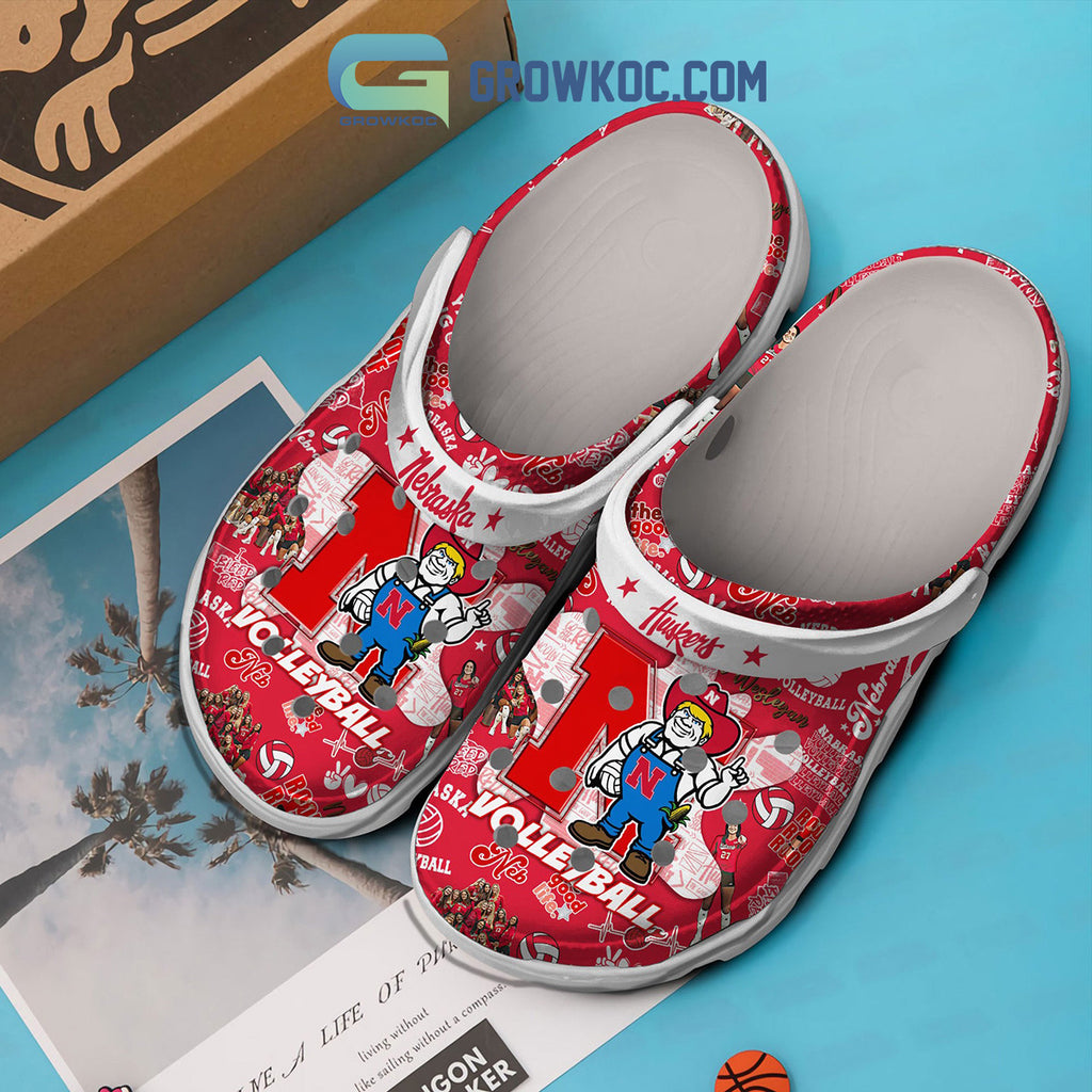 Nebraska Cornhuskers Volleyball The Good Life Crocs Clogs