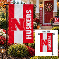 Nebraska Huskers 2 Sided Embellished Garden Flag