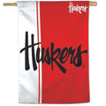 Nebraska Huskers Flag Striped House Banner