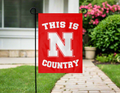 University of Nebraska - This Is N Huskers Country Double Sided Garden Flag
