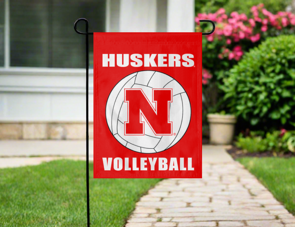 University of Nebraska - Volleyball Double Sided Garden Flag