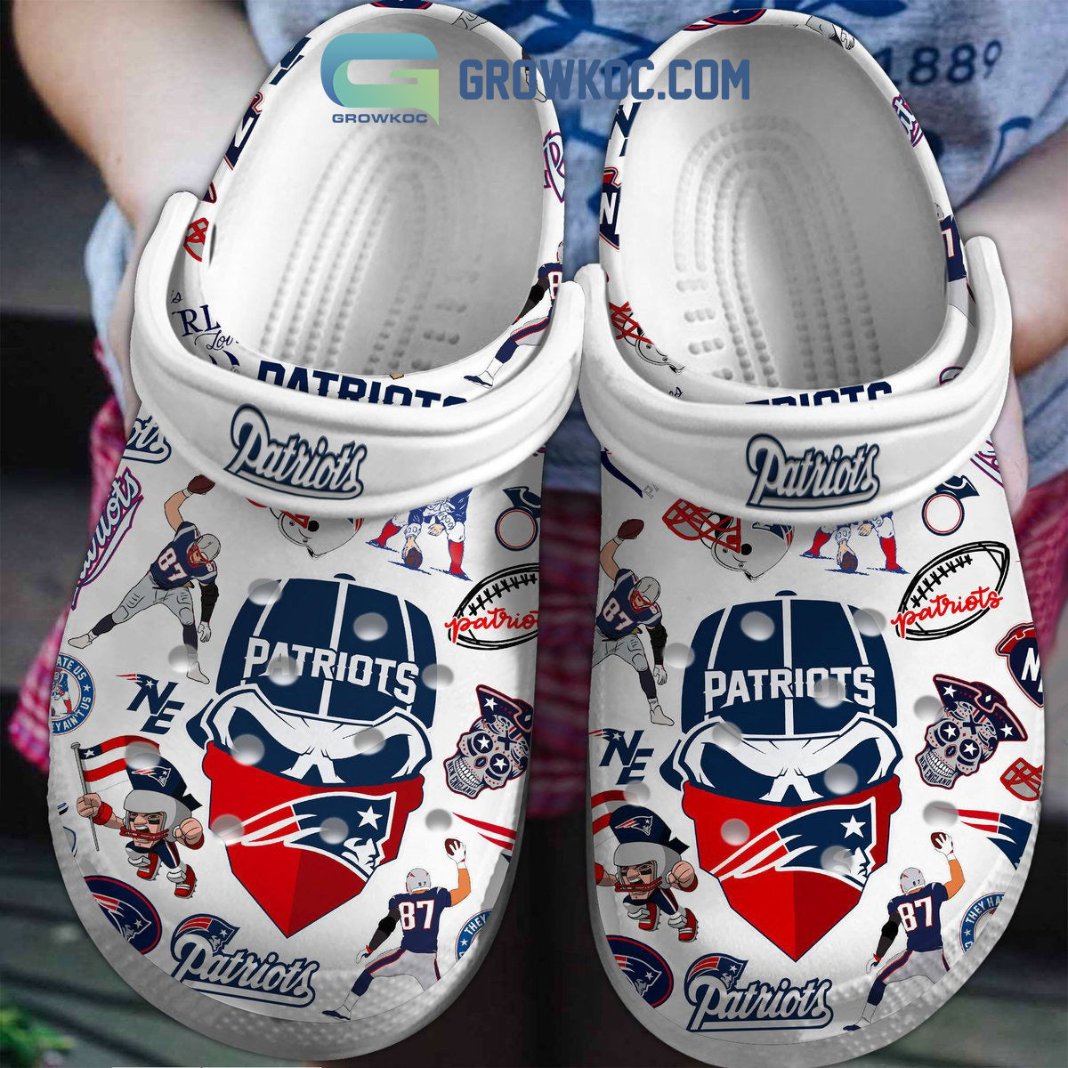 New England Patriot NFL Clogs Crocs
