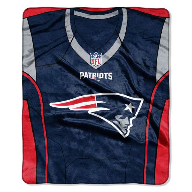 New England Patriots Throw Blanket 50×60 Jersey Design