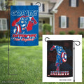 New England Patriots Captain America Double-Sided Garden Flag 12.5 x 18 Inches