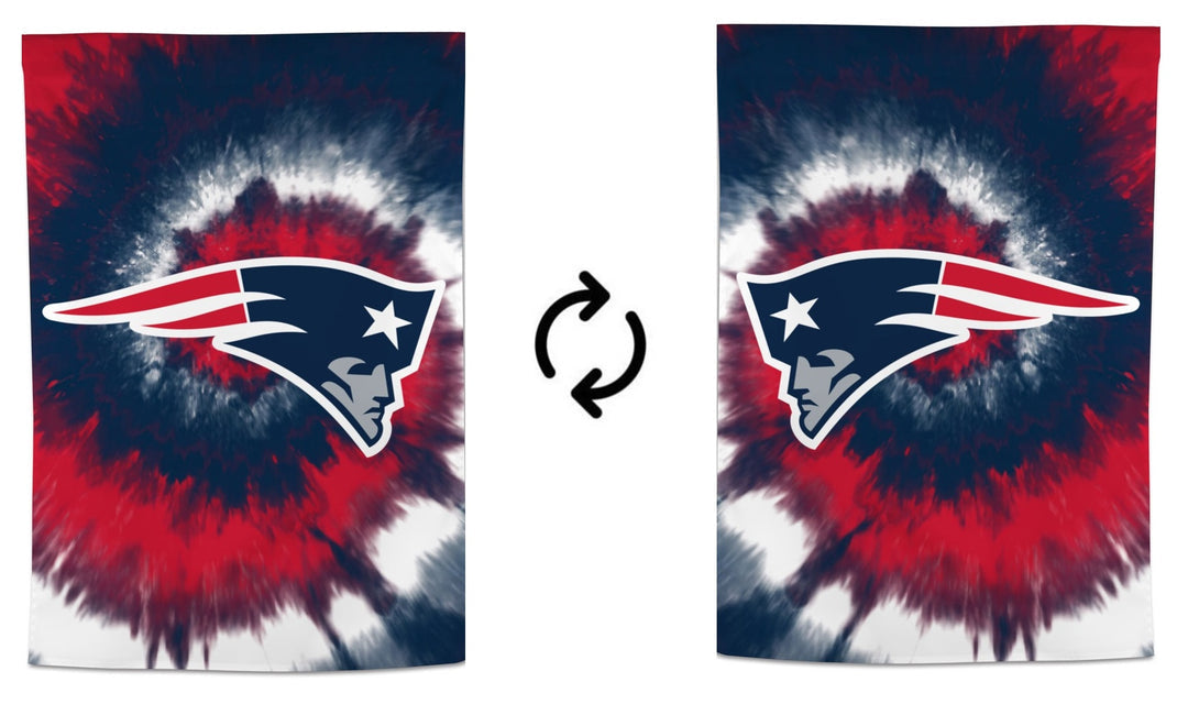 New England Patriots Flag Tie Dye Logo House Banner