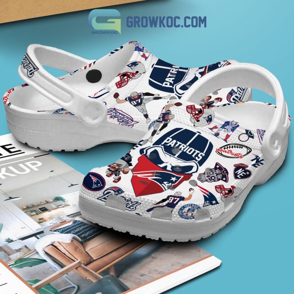 New England Patriots Let's Go Patriots Skull Clogs Crocs