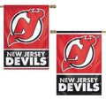 New Jersey Devils Flag 2 Sided Double Logo House Banner