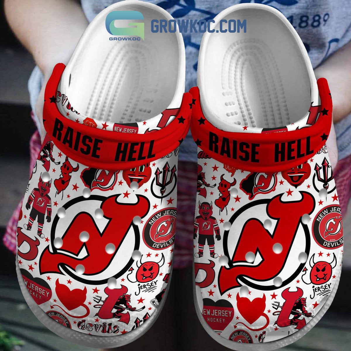 New Jersey Devils Raise Hell Clogs Crocs