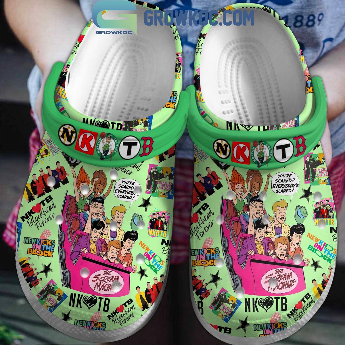 New Kids On The Blocks Boston Celtics The Sream Machine Crocs Clogs