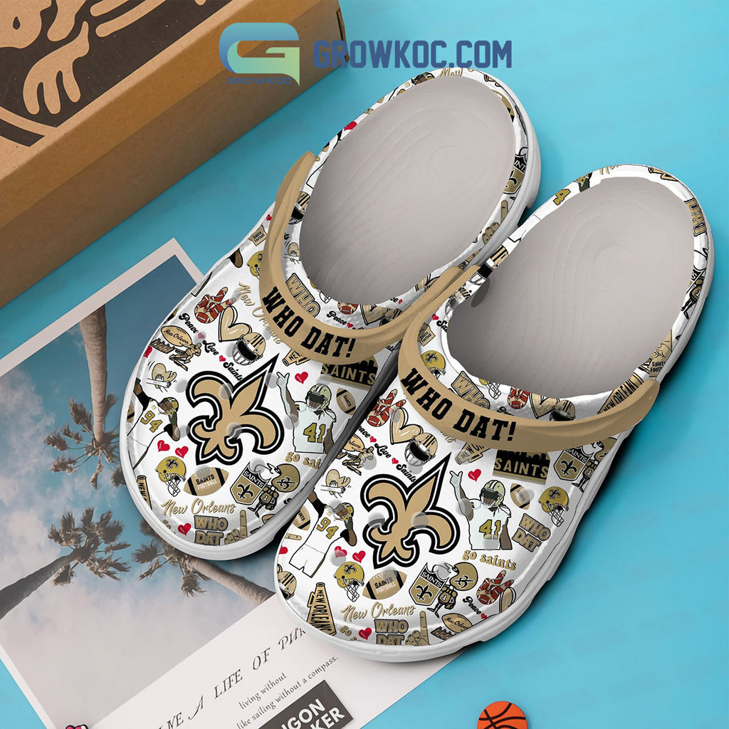 New Orleans Saints Who Dat Clogs Crocs