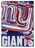 New York Giants Garden Flag 2 Sided Justin Patten Logo