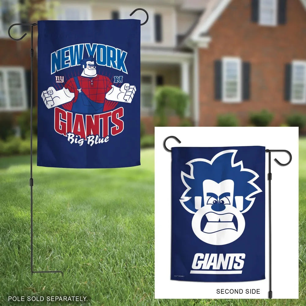 New York Giants Wreck-It Ralph Double-Sided Garden Flag 12.5 x 18 Inches
