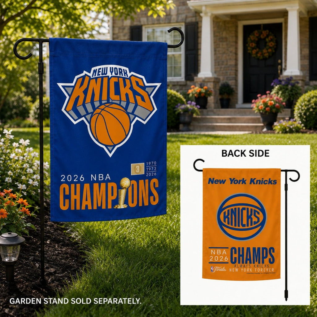 New York Knicks 2026 NBA Champions 2 Sided Garden Flag