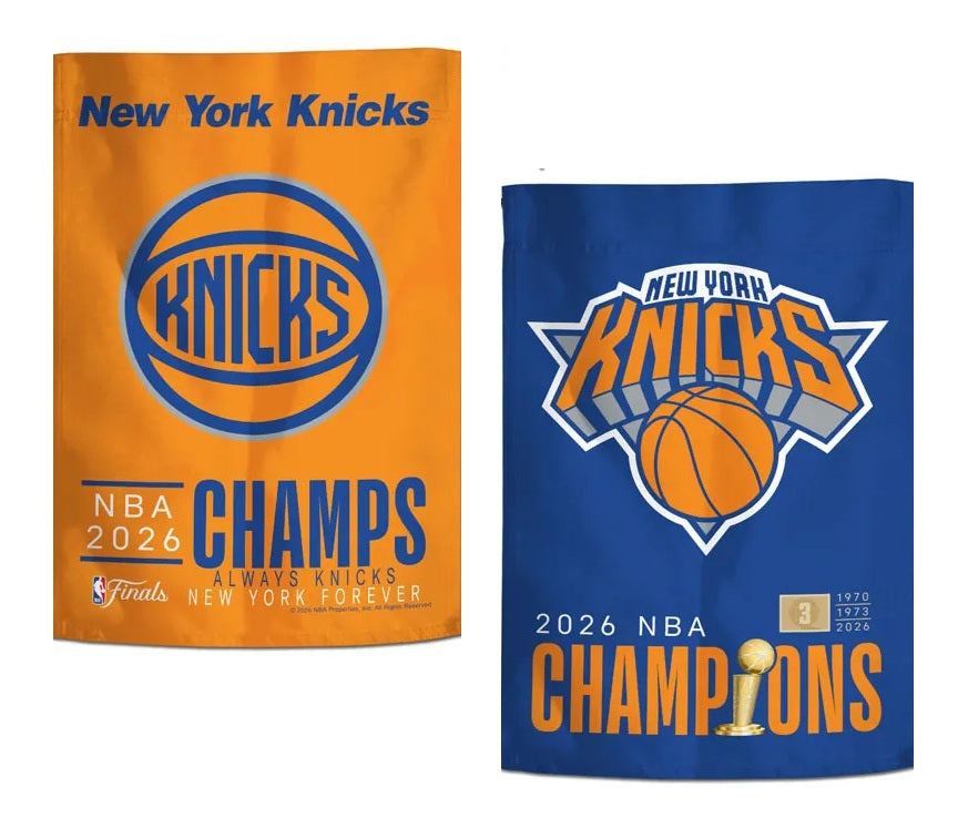 New York Knicks 2026 NBA Champions 2 Sided Garden Flag