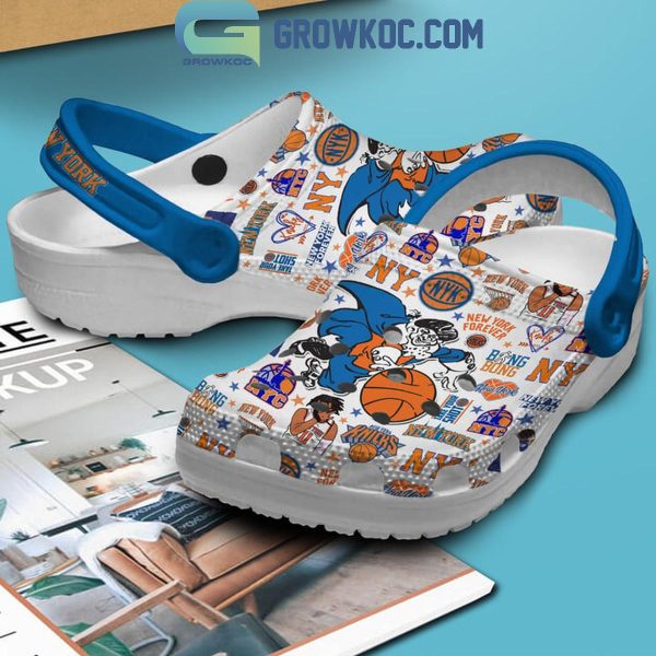 New York Knicks Take Your Shot Basketball Fan Crocs Clogs