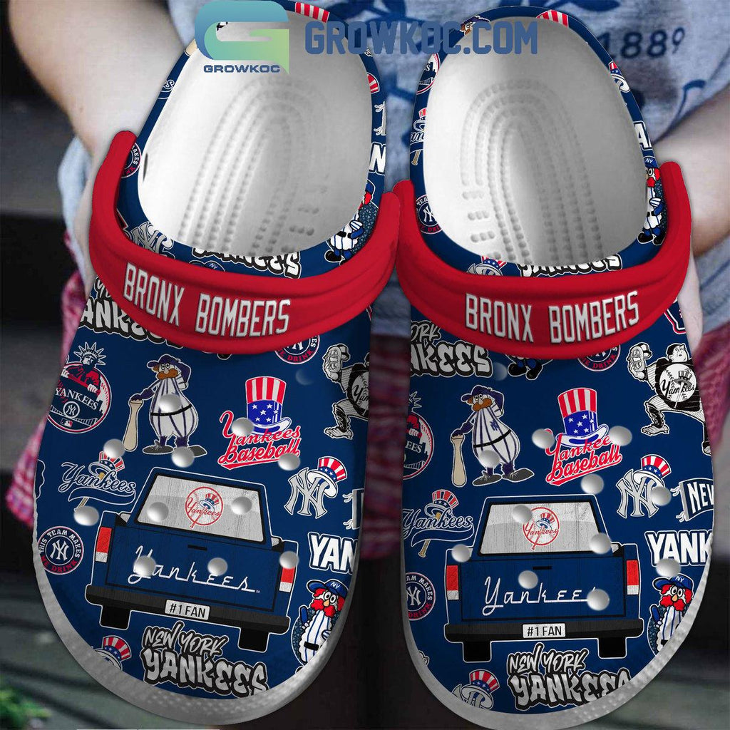 New York Yankees 2024 Bronx Bombers Baseball Season Crocs Clogs