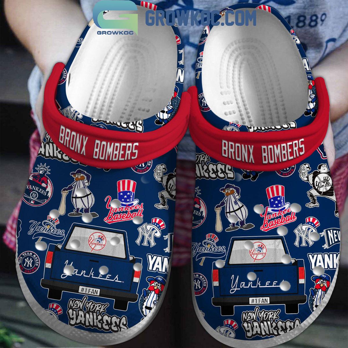 New York Yankees 2024 Bronx Bombers Baseball Season Crocs Clogs