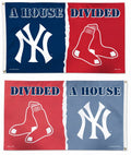 New York Yankees vs Boston Red Sox 3x5 House Divided Flag