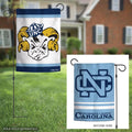 North Carolina Garden Flag 2 Sided Tar Heels Vintage Classic Logo