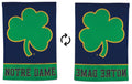 Notre Dame Flag Clover Logo House Banner