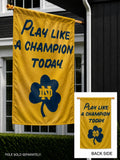 Notre Dame Play Like A Champion 2 Sided Banner