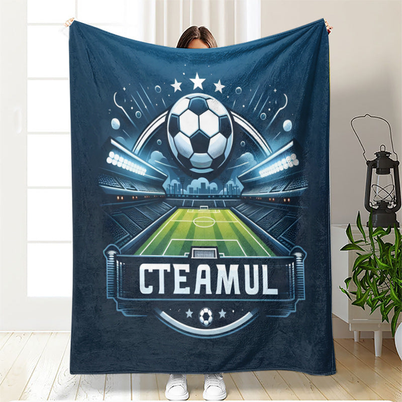 Playful Cartoon Football Blanket - Multiple Options