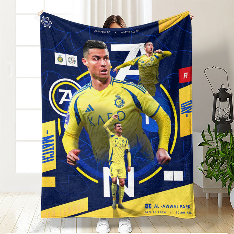 Football Cristiano Ronaldo Blanket - Multiple Options