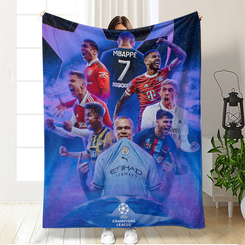 Champions League Football Blanket