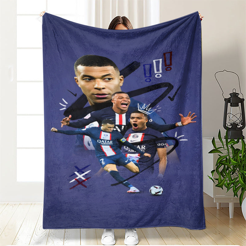 Kylian Mbappé Football Blanket