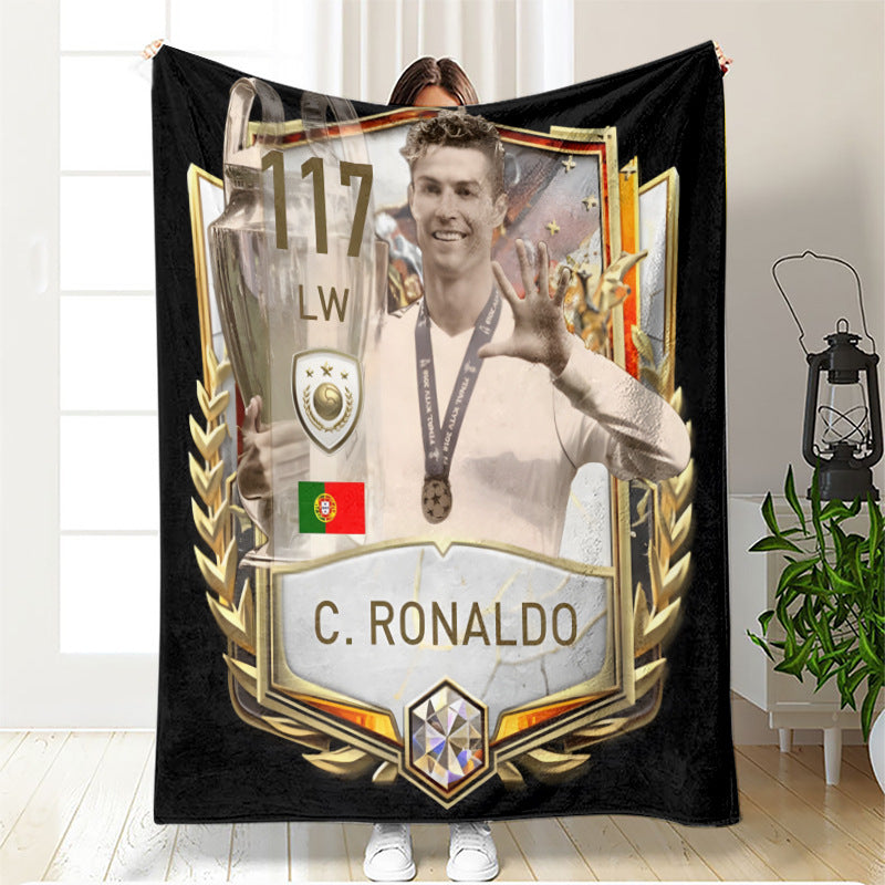 Football Cristiano Ronaldo Blanket - Multiple Options