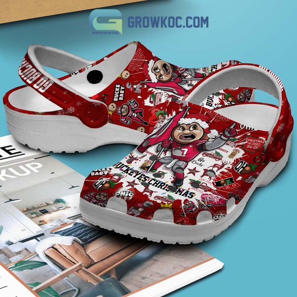 Ohio State Buckeyes Go Bucks Buckeyes Christmas Bucks Baby Good Vibe Christmas Crocs Clogs