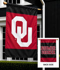 Oklahoma Sooners 2 Sided Boomer Sooner Banner