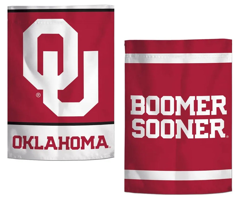 Oklahoma Sooners Boomer Sooner 2 Sided Garden Flag