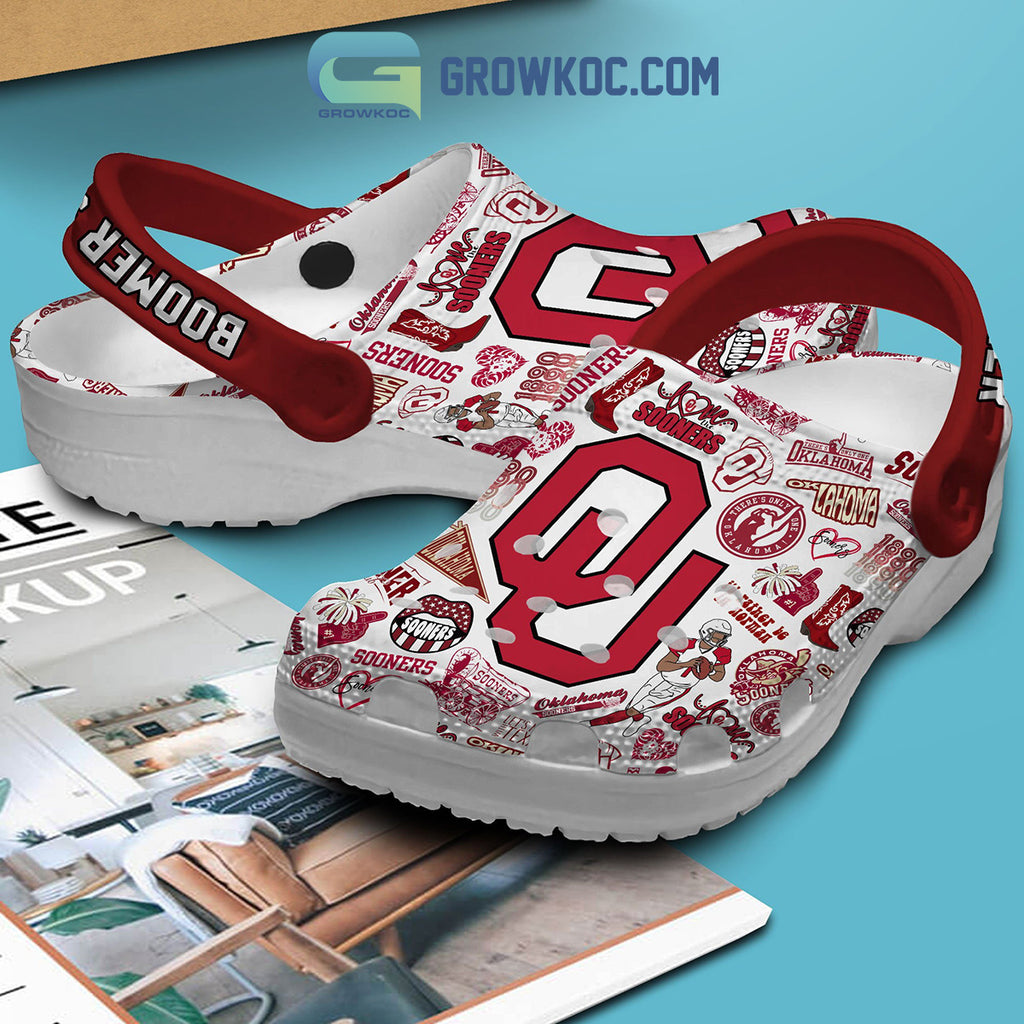 Oklahoma Sooners NCAA Boomer Sooner I'd Rather Be In Norman Clogs Crocs
