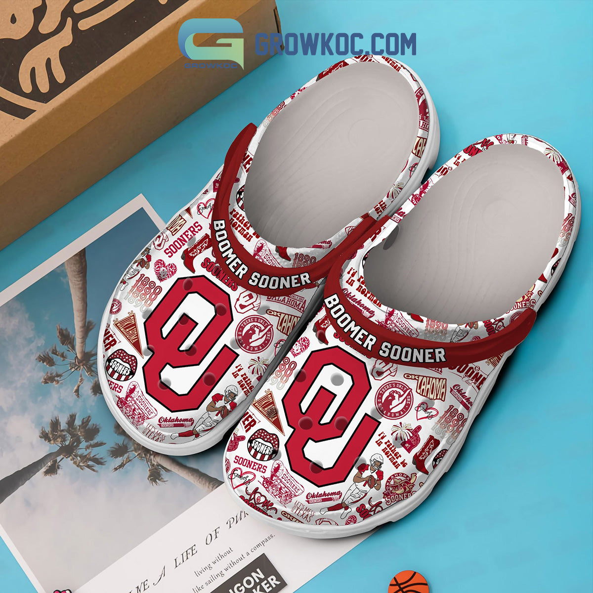 Oklahoma Sooners NCAA Boomer Sooner I'd Rather Be In Norman Clogs Crocs