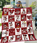 Oklahoma Sooners NCAA Mickey Disney Fleece Blanket Quilt