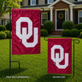 Oklahoma University Sooners Garden Flag 2 Sided Applique
