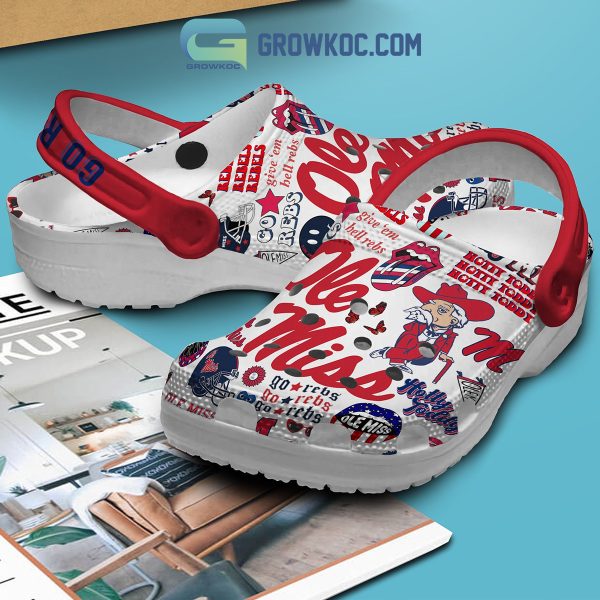 Ole Miss Rebels NCAA Go Rebs Clogs Crocs