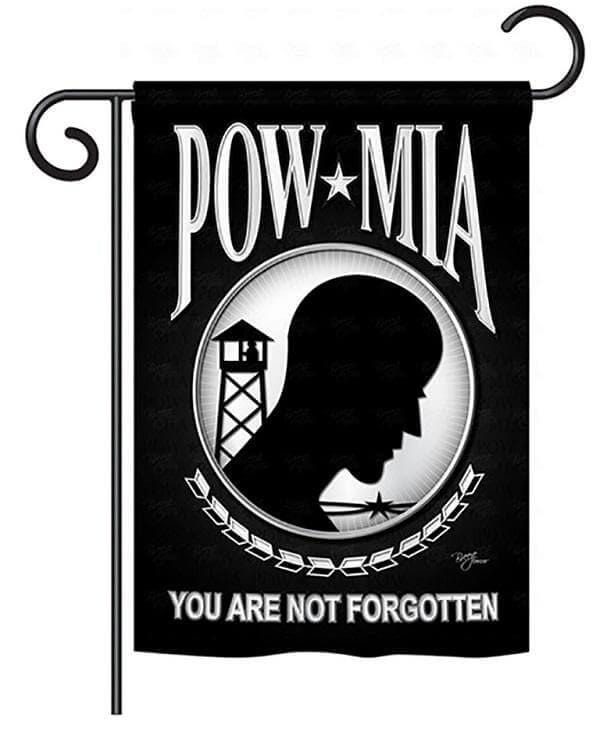 POW MIA Garden Flag 2 Sided You Are Not Forgotten