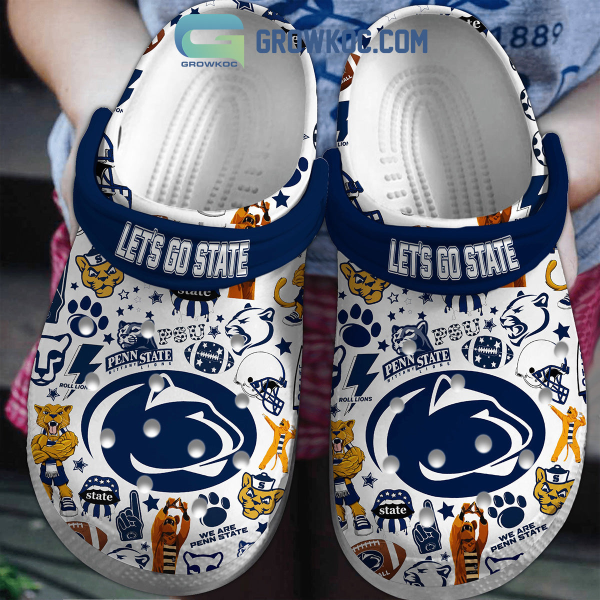 Penn State Nittany Lions Let's Go State Clogs Crocs