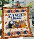 Penn State Nittany Lions NCAA Football Welcome Fall Pumpkin Halloween Fleece Blanket Quilt