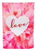 Petal Heart Valentine Banner 2 Sided