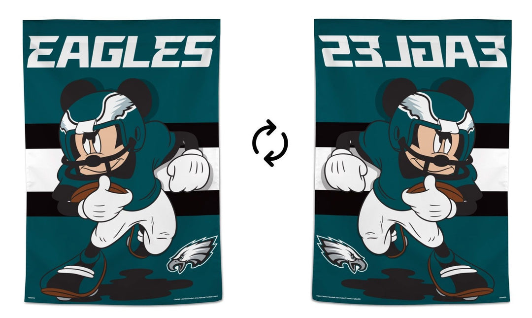 Philadelphia Eagles Banner Mickey Mouse Football House Flag
