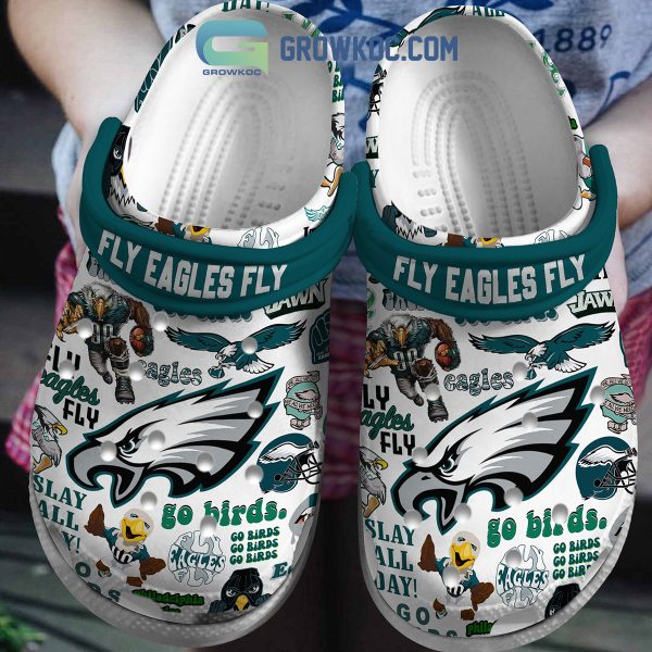 Philadelphia Eagles Fly Eagles Fly Go Birds Clogs Crocs