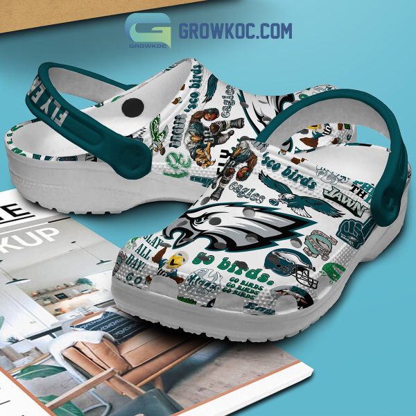 Philadelphia Eagles Fly Eagles Fly Go Birds Clogs Crocs