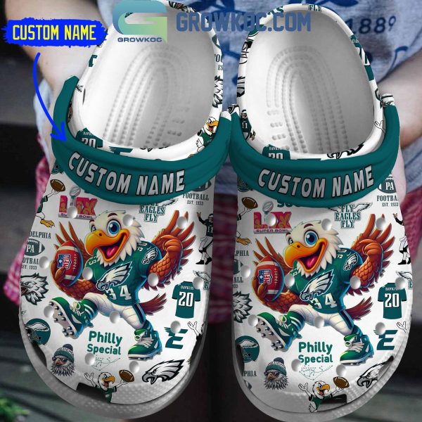 Philadelphia Eagles Super Bowl LIX Fly Eagles Fly Clogs Crocs